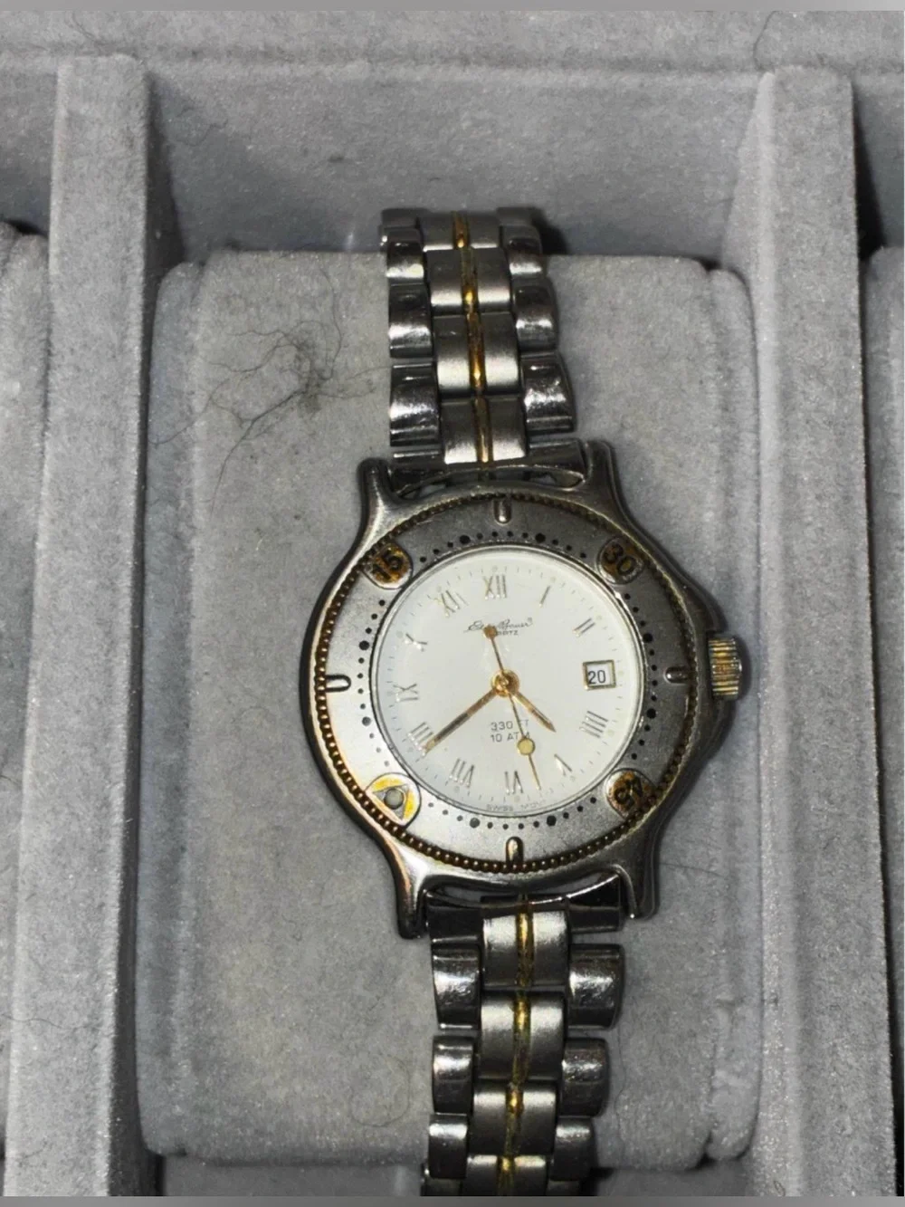 Women’s Eddie Bauer Two-Tone Stainless Steel Wristwatch - White Dial